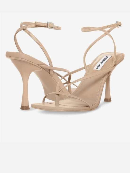 Steve Madden Shoes - Steve Madden Annie Women’s Beige Strappy Stiletto Heels 8.5M